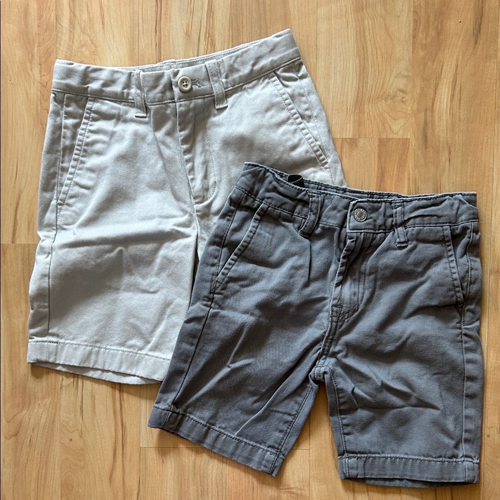 7 For All Mankind Kids Shorts - Gray and Cream